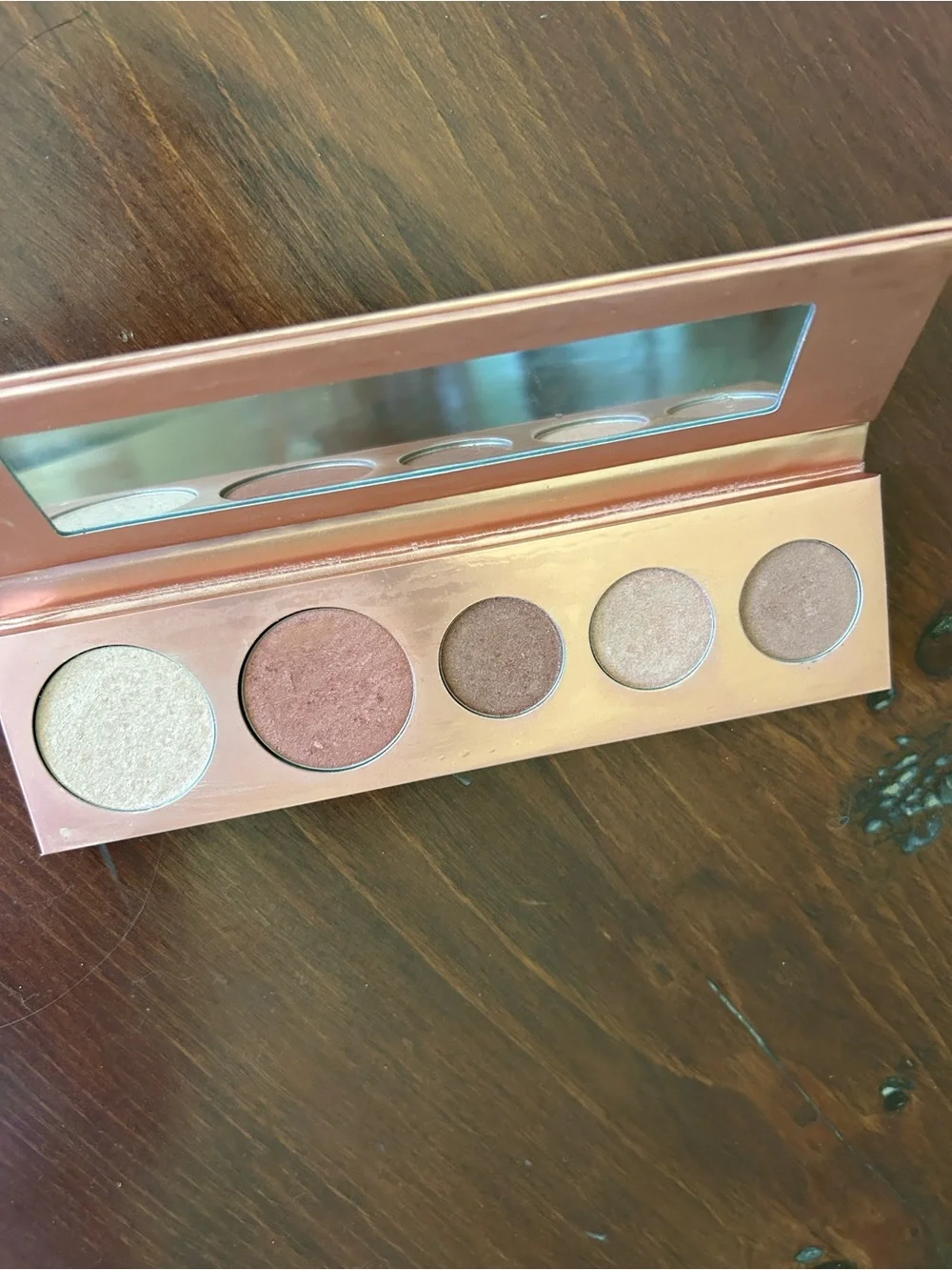 ROSE GOLD Eyeshadow Palette - Rose Gold 100% Pure barely used